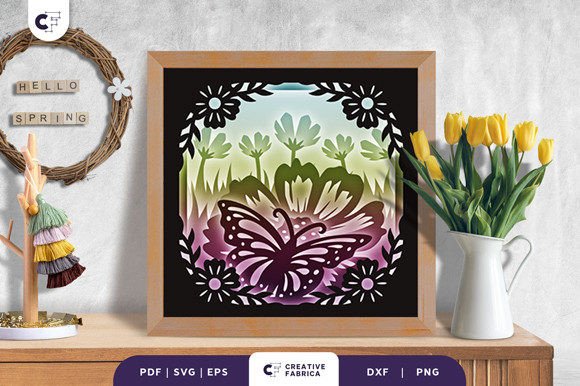 Butterfly Spring Garden 3D Shadow Box Review