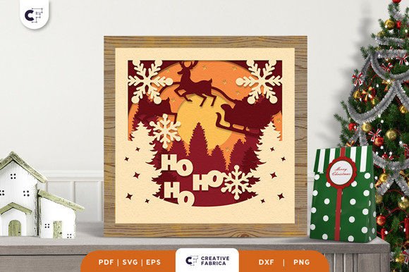 Christmas Sleigh HoHoHo 3D SVG: A Designer Review