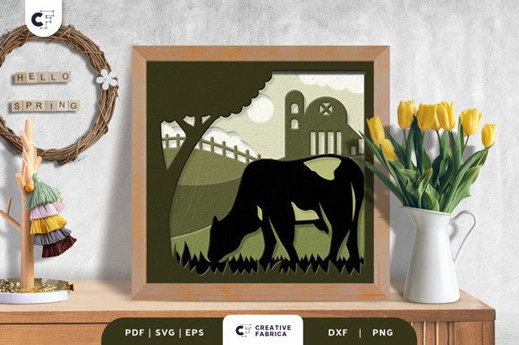 Cow Farm 3D SVG: A Seasonal Shadow Box Asset Review
