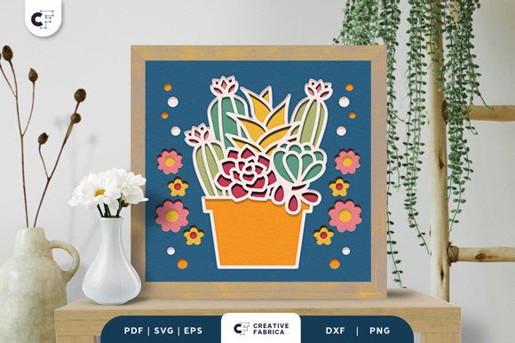 Cute Potted Succulent 3D SVG: Cacti And Succulents Review