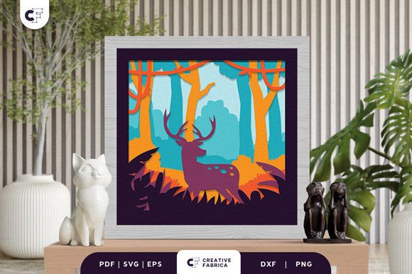 Deer in the Forest 3D Light Box SVG: A Crafterβs Review