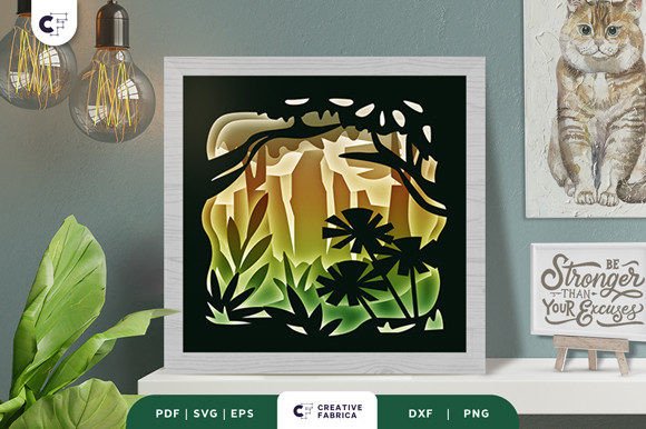 Dense Forest 3D SVG: Light Box Asset Review