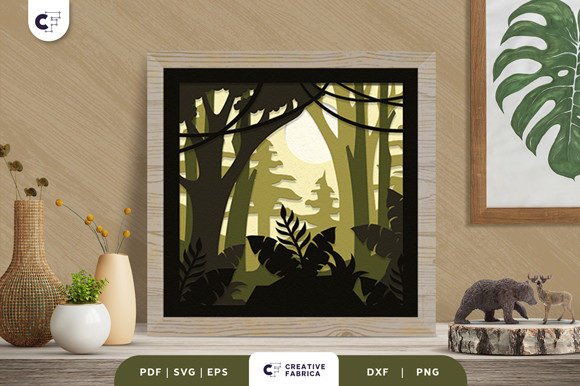 Dense Forest 3D SVG: Ornaments & Paper Cut Review
