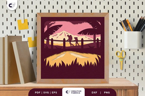 Hiking Dad 3D SVG for Father S Day Content