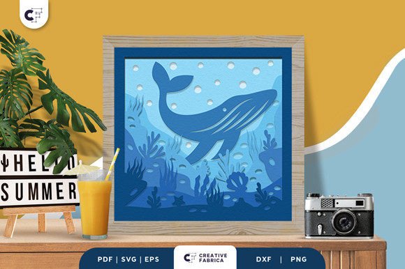 Humpback Whale 3D SVG: Summer Light Box Review