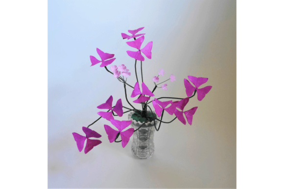Oxalis Triangularis: 3D SVG for Paper Flowers Branding
