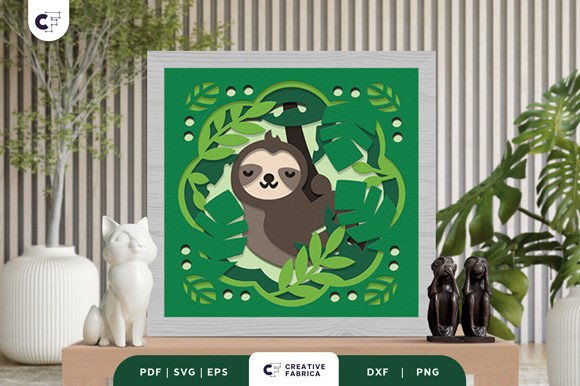Sloth Sleep in Tropical Forest 3D SVG Review