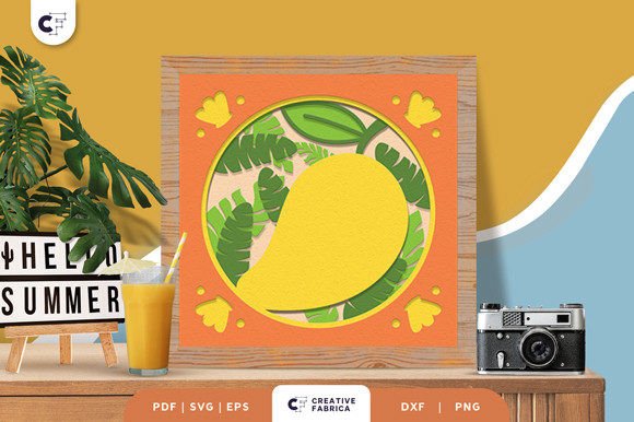 Summer Mango 3D SVG: A Crafterβs Shadow Box Review