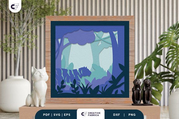 Tiger in the Forest 3D SVG: Other Brand Asset Review