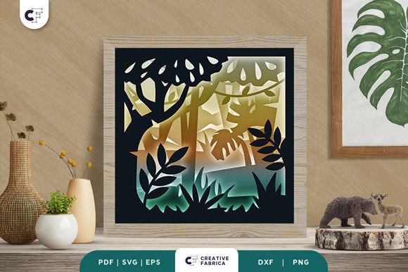 Tropical Forest Landscape 3D Shadow Box Review
