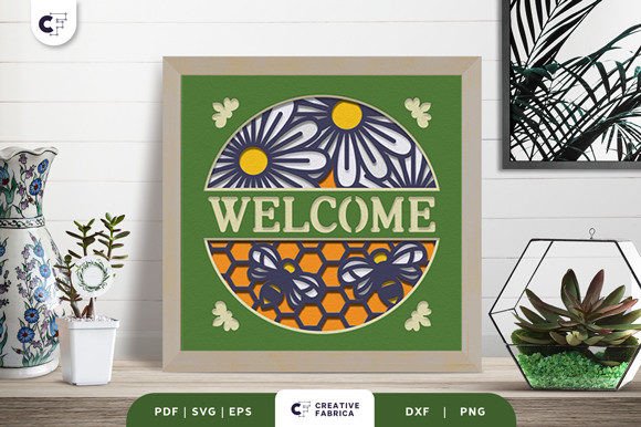 Welcome Home 3D SVG for Ornaments & Light Boxes