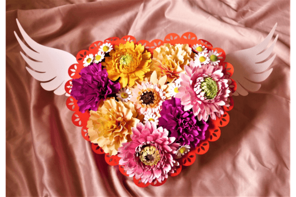 Wings of Love 3D SVG for Floral Compositions